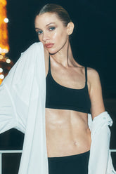 Sheer Glow Bra - Black