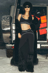 Airbrush High-Waist 7/8 Heart Throb Legging - Black/White