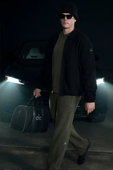 Domain Rib Knit Sweatpant - Green Olive