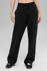 Scholar Straight Leg Sweatpant - Black