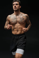 5" Traction Running Short - Black