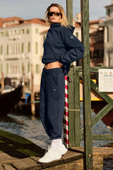 Make Waves Sweatpant - Navy Tonal