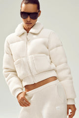 Cashmere Northstar Sweater Puffer - Ivory
