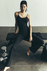 Airbrush Bootcut One And Done Onesie - Black