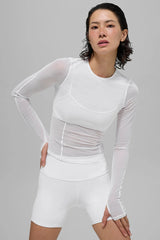 Mesh Winter Twilight Long Sleeve - White
