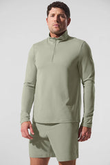 Conquer 1/4 Zip Reform Long Sleeve - Limestone