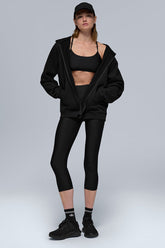 Renown Heavy Weight Full Zip Hoodie - Black