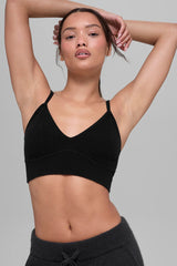 Cashmere Jet Set Bra - Black
