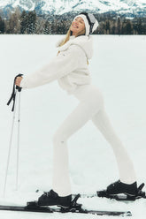 Airbrush High-Waist Bootcut Legging - Ivory