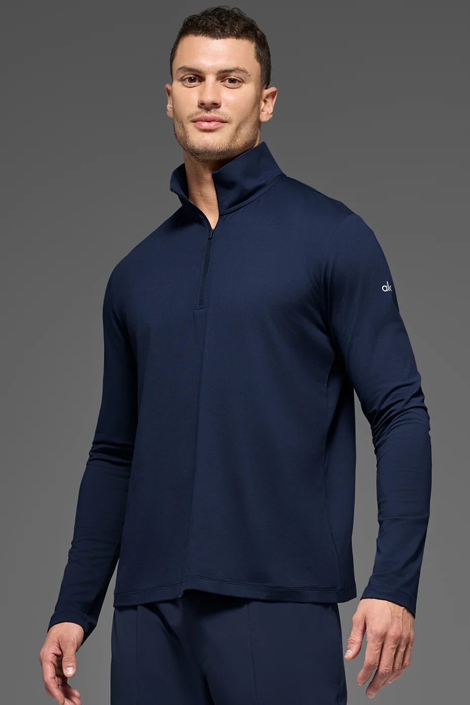 Conquer 1/4 Zip Reform Long Sleeve - Navy