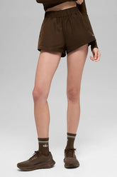 High-Waist Socialite Short - Espresso