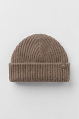 Courchevel Cashmere Beanie - Alpine Cocoa Heather