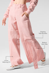High-Waist Voyager Trouser - Pink Quartz