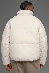 Stretch Woven Street Puffer - Bone