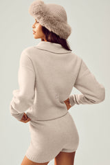 Cashmere Radiate Jacket - Oat Heather