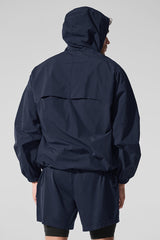 Vantage Nylon Ripstop Track Jacket - Navy
