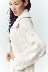 Cashmere Northstar Long Cardigan - Ivory