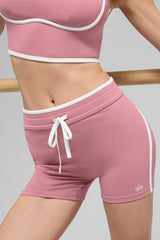 4" Airbrush High-Waist Race Pace Short - Pink Wild Rose/White