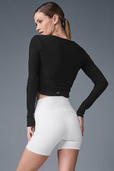 Gather Long Sleeve - Black
