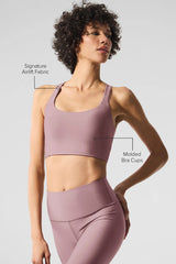 Airlift Sleek Bra Tank - Smoky Quartz