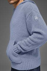 Textured Knit Hoodie - Winter Frost