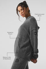 Wool Cashmere New Class Hoodie - Platinum Grey