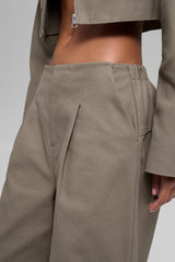 High-Waist Main Character Wide Leg Trouser - Light Cocoa