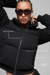 Sweatshirt Puffer - Black
