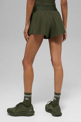 Victory Running Short - Green Olive