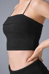 Doubles Only Bra Tank - Black