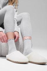 Women's Lettuce Edge Sock - Athletic Heather Grey