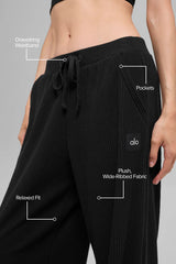 Muse Wide Leg Pant - Black