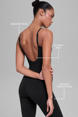 Airbrush Bootcut One And Done Onesie - Black