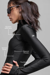 Airlift Ignite Zip Up Jacket - Black