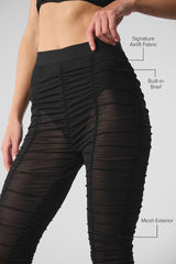 Airlift Mesh High-Waist Cherish Legging - Black