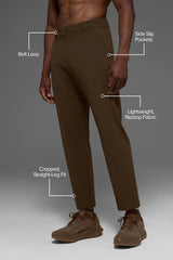 Co-Op Cropped Tech Trouser - Espresso