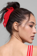 Love Knots Tie Scrunchie - Bright Red
