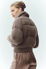 Cashmere Northstar Sweater Puffer - Alpine Cocoa Heather