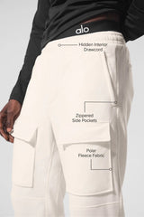 Polar Fleece Ridge Cargo Pants - Ivory