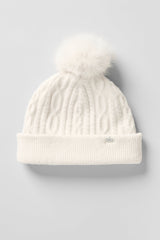 Cable Knit Winter Bliss Beanie - Ivory