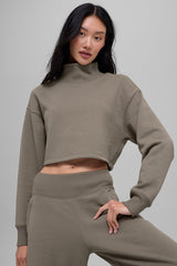 Cropped Serenity Coverup - Light Cocoa