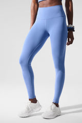 High-Waist Airbrush Legging - Crystal Clear Blue