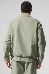 Light Weight Takeaway Track Pullover - Limestone