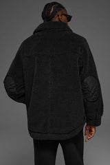 Sherpa Edge Shacket - Black