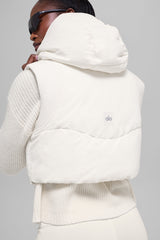 Fast Lane Puffer Vest - Ivory