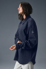 Edition Sueded Jacket - Navy