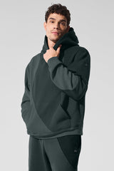 Make Waves Hoodie - Charcoal Green Tonal