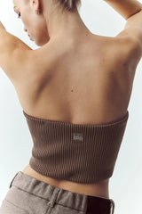 Wool Blend Nightcap Corset Top - Alpine Cocoa Heather
