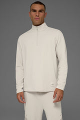 Double Take Long Sleeve 1/4 Zip - Bone