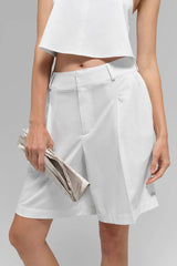 High-Waist Dreamscape Short - Semi Sheer White